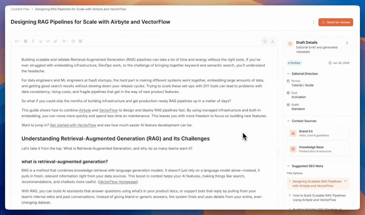 Expert review and editing process
